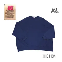 無地スウェットトレーナーXLネイビーHanes Her Wayアメリカ製生地