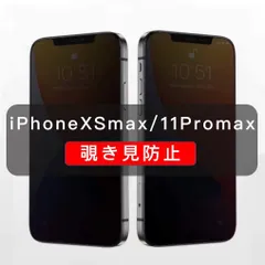 iPhoneXSmax/11Promax　覗き見防止フィルム　全面保護　強化ガラス　1枚入
