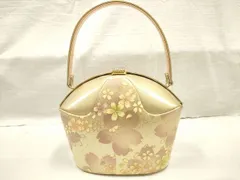 平和屋2■和装小物　和装バッグ　舞桜　金彩　ラインストーン付き　逸品　DAAI0422zzz