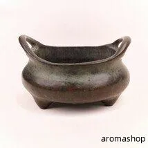 中国　古銅宣徳銅　松竹梅鳥文　香炉　一對　M　5564 中国 古銅宣徳銅 松竹梅鳥文 香炉 一對 M 5564
