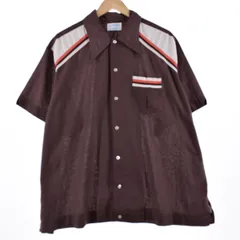 70s Hilton ヒルトンボーリングシャツ 黒アメリカ製 70s USA製 Hiltonヒルトン チェーン刺繍 ボウリングシャツ 黒 M
