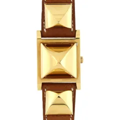 【美品】HERMES メドール 時計 ゴールドカラー 値下交渉歓迎ゴールド