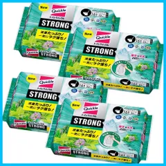 【特価セール】【まとめ買い】トイレクイックルストロング クイックル トイレシート ワイプ 液量たっぷり! 便座裏のハネ汚れも一気にラク落ち! エクストラハーブの香り 替え16枚×4個