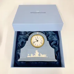 ウエッジウッド　 ジャスパー　 マントルクロックムーブ付き　新品 WEDGWOOD ウェッジウッド ジャスパー ペール ブルー マントル