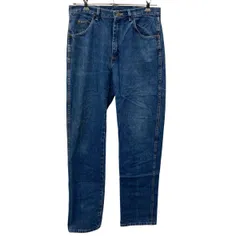 Wrangler デニムパンツ W34 インディゴブルー ラングラー ジップアップ メキシコ製 アメカジ ジーンズ 古着卸 アメリカ仕入 2508-728