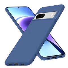 【数量限定】ケース Pixel7 tpu シリコン保護ケース スリム磨り表面 指紋防止 カバー スマホケース ピクセル7 ケース 柔軟 軽量 Google 薄型 滑り止め 黄ばみなし ワイヤレス充電対応 ストラップホール付き 人気 耐衝撃カバー 青 AYS-2