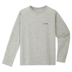 montbellモンベル Wickron 長袖 T シャツロゴキッズ1114522 130-160 HCH 140
