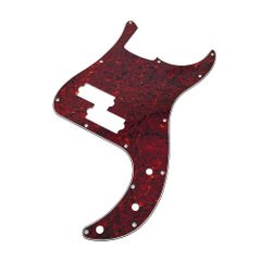 【YJB PARTS】 PB60's プレシジョンベース用ピックガード 赤べっ甲4P インチ