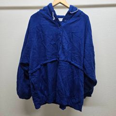 LAUREN BROOKE プルオーバーパーカー 青 ヴィンテージ メンズ 古着 M-C-386