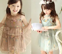 子供服 女の子 夏服 キッズ ワンピース 夏 子供服 ワンピース 発表会 ノースリーブ花柄ワンピース