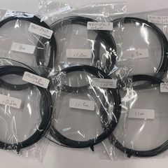 「半パリ6本セット・ノンパッケージ品」ポリガット/ゲージ1.20mm～1.29mm/ブラック/硬式テニスポリエステルガット【メール便発送】