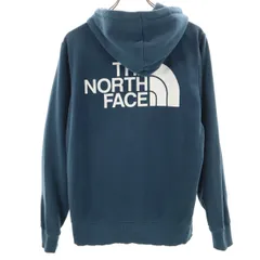 THE NORTH FACE ノースフェイス バックロゴ 長袖 スウェット ジップパーカー S ネイビー A3XA9 アウトドア メンズ 古着