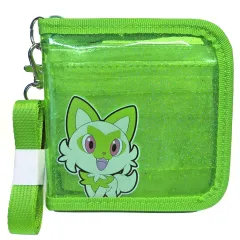 【中古】財布・パスケース ニャオハ(グリーン) クリアウォレット 「ポケットモンスター」