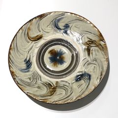 やちむん　陶藝玉城　8寸皿 古作