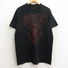【国産高品質】80s AC/DC ブートレグ 半袖 クルーネック Tシャツ カットソー バンT トップス