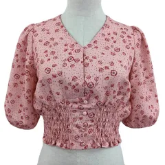 Rosy luce Jaquard volume blouse 板野友美　シャツ Rosy luce Jaquard volume blouse 板野友美 トップス