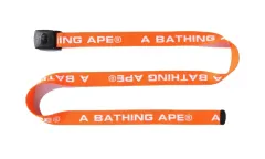 美品 a bathing ape ガチャベルト 日本製 オレンジ ロゴ 美品 a bathing ape ガチャベルト 日本製 オレンジ ロゴ - メルカリ