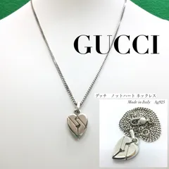 GUCCI　ノット　インフィニティ　ハート　ネックレス　SV925　喜平 2025年最新】gucci ノットネックレスの人気アイテム - メルカリ