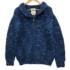 ヴィズヴィム ビズビム インディゴ カウチン ニット ジャケット【AFB34】