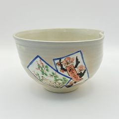 抹茶茶碗 亥 花札　浅見与し三　紙箱入　茶道具　茶盌　茶器