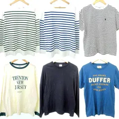 ダファー Duffer 他 トップス 6点セット まとめ売り Tシャツ 半袖 長袖 ロンT カットソー M～Fサイズ中心 A0613