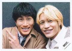 【中古】生写真(STARTO) WEST./□田崇裕・中間淳太/横型・バストアップ/アルバム「AWARD」MV＆ジャケ写オフショット/公式生写真