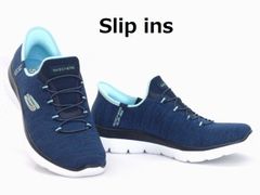 レディース スケッチャーズ SKECHERS スリップインズ 150264 ネイビー/アクア 24.5cm(US7.5) メモリーフォーム ハンズフリー Slip ins MEMORY FOAM