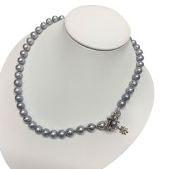 【中古】田崎タサキTASAKI アコヤ真珠8-8.5mm パール　ネックレス　SILVER