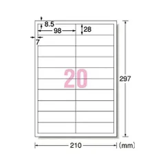 （まとめ買い）エーワン 手作りサインラベル20面 5枚入 31067 【×3セット】