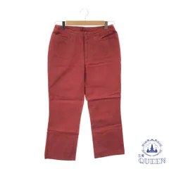 【訳アリ】 COMME CA ISM コムサイズム パンツ カラーパンツ ファスナー カジュアル レディース レッド L 901-6879 送料無料 古着