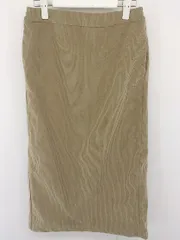 ◇ A day in the life UNITEDARROWS コーデュロイ ウエストゴム ロング タイト スカート サイズ38 ライトカーキ レディース  【中古】 【1204180003434】