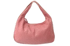 BOTTEGA VENETA ボッテガヴェネタ イントレチャート ホーボー ワンショルダーバッグ 115653 レザー ピンク 良品 中古 4b000873