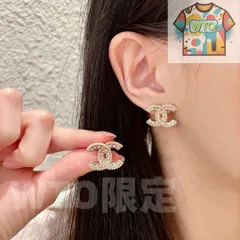 【今日特価】Chanel ヴィンテージ アルファベットピアス 送料無料で限定価格