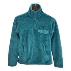 patagonia パタゴニア リツール スナップT フリースジャケット アウトドア ワンポイントロゴ ライトブルー (レディース S) 中古 古着 R7582