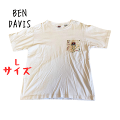 美品　古着　BENDAVIS ベンデイビス　半袖　ホワイト　Lサイズ　スケボー　タウンユース　アウトドア