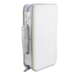 【特価商品】96 容量高耐久頑丈 DVD ストレージハードシェル CD ディスクホルダー BEYLEG DVD ケース Blu-ray メディアケースストレージホルダーオーガナイザーウォレット、96 容量 (白い)