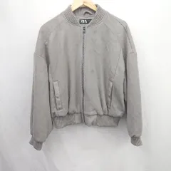 ◇ ⊇ ZARA ザラ 長袖 ブルゾン サイズM ブラウン系 レディース E  【1506130007371】