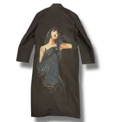 参考上代411400円 未使用品 yohji yamamoto POUR HOMME 24AW WOMEN PRINT 20BS LONG JACKET ウーマンプリント ロングジャケット チェスターコート ヨウジヤマモト プールオム HO-J56-136のサムネイル