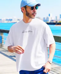 新品 未使用 メンズ Tシャツ サマーパイル トップス JIGGYS SHOP ジギーズショップ  212331 ホワイトロゴ②のサムネイル