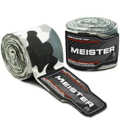 【在庫セール】MMA ボクシング ダイエット 正規品 Meister 450cm 伸縮性 コットン バンテージ（ペア）- 各色