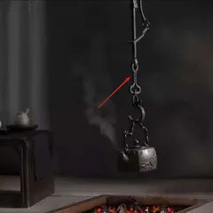 新品未使用　自在鉤　金属　茶事　茶道具　伝統工芸　タグ付き　インテリアに 2025年最新】自在鉤 茶道具の人気アイテム - メルカリ