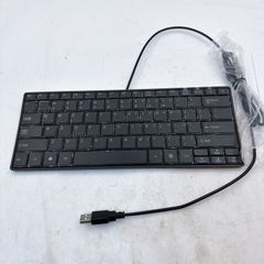 サンワサプライ SKB-E3U USB英語配列スリムキーボード 薄型 ブラック 動作品 SANWA