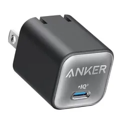 【ブラック】Anker 511 Charger Nano lll 最大出力30W  A2147N11 アンカー 超コンパクト 急速充電器 折りたたみ 安全 iPhone