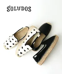 ソルドス SOLUDOS エスパドリーユ スリッポン シューズ 靴 レディース ハラコ レザー プラットフォーム ドット ブラック 23.0〜23.5cm ナチュラル カジュアル・5353002708-0061501(レディース)(C-4)(◎)のサムネイル