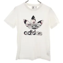 adidas Originals アディダスオリジナルス トレフォイルロゴ 半袖 Tシャツ OT ホワイト レディース 古着