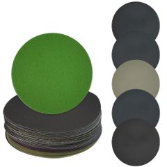 新品 耐水ペーパー サンドペーパー 125mm 30枚セット サンダー用 紙やすり 丸型 鏡面磨き 光沢仕上げ 金属 車補修 塗装面の研磨 ジュエリーなど研磨用 粒度#400#800#1200#2000#3000 各6枚
