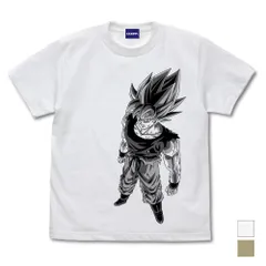 【新品・公式】ドラゴンボールZ L 超サイヤ人 孫悟空 Tシャツ/WHITE- 公式グッズ colleize コレイズ