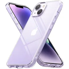【Ringke】iPhone 14 ケース FUSION TPU+PC 黄ばみにくい 耐黄変 落下防止 耐衝撃 米軍MIL規格取得 スマホケース スマホカバー アイフォン14 (ストラップホールあり) - Clear 0