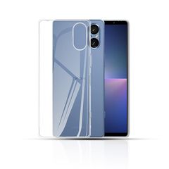 Xperia 5 V 用 ケース 薄型 軽量 衝撃吸収 黄ばみ無し ワイヤレス充電対応 ストラップホール付き エクスペリア5V SO-53D / SOG12 適応用 透明 カバー
