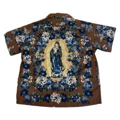 kapital kountry キャピタル カントリー BIG アロハ シャツ Kapital Silk Wrangle Cookie Collar Shirt (Blue) - UNION LOS ANGELES